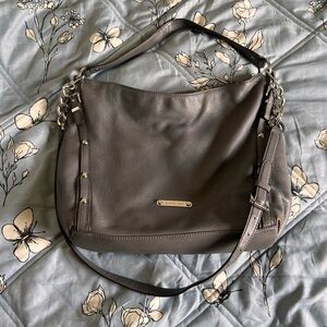 Michael Kors Gray Leather Shoulder or crossbody Bag